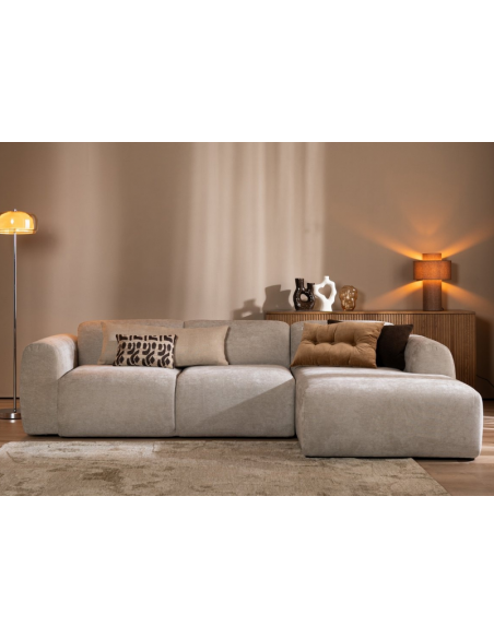 chaiselongsofa chaiselong sofa polyester højrevendt stof