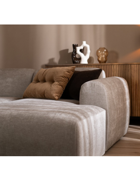 chaiselongsofa chaiselong sofa polyester højrevendt stof