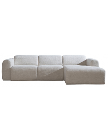 chaiselongsofa chaiselong sofa boucle højrevendt stof hvid beige