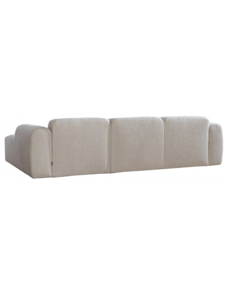 chaiselongsofa chaiselong sofa boucle højrevendt stof hvid beige