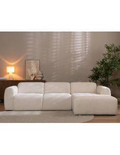 chaiselongsofa chaiselong sofa boucle højrevendt stof hvid beige 2