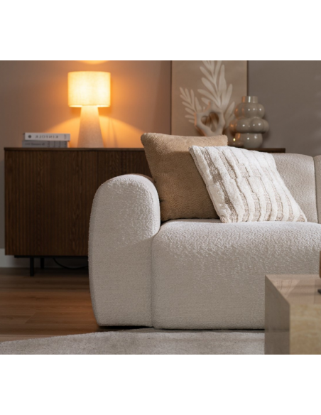 chaiselongsofa chaiselong sofa boucle højrevendt stof hvid beige