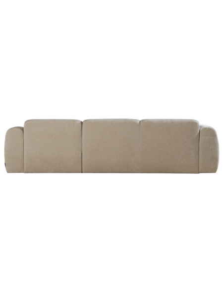 chaiselongsofa chaiselong sofa chenille højrevendt stof beige