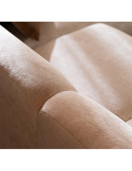 chaiselongsofa chaiselong sofa chenille højrevendt stof beige