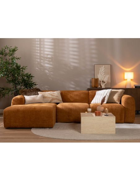 chaiselongsofa chaiselong sofa boucle venstrevendt stof