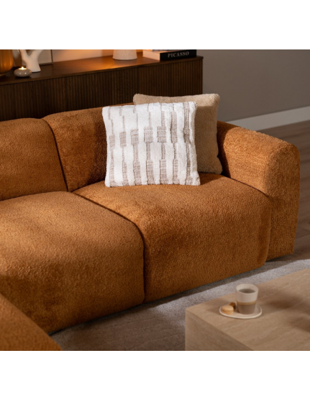chaiselongsofa chaiselong sofa boucle venstrevendt stof