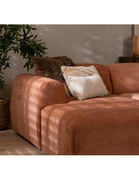 chaiselongsofa chaiselong sofa polyester venstrevendt stof