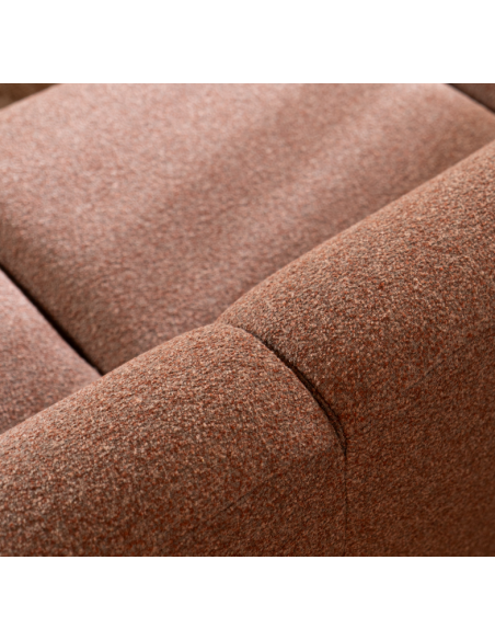 chaiselongsofa chaiselong sofa boucle venstrevendt stof rød brun