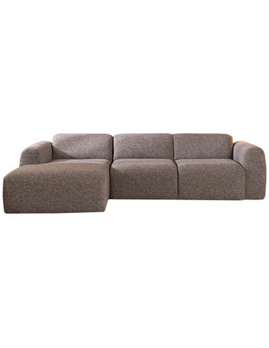chaiselongsofa chaiselong sofa boucle venstrevendt stof grå brun