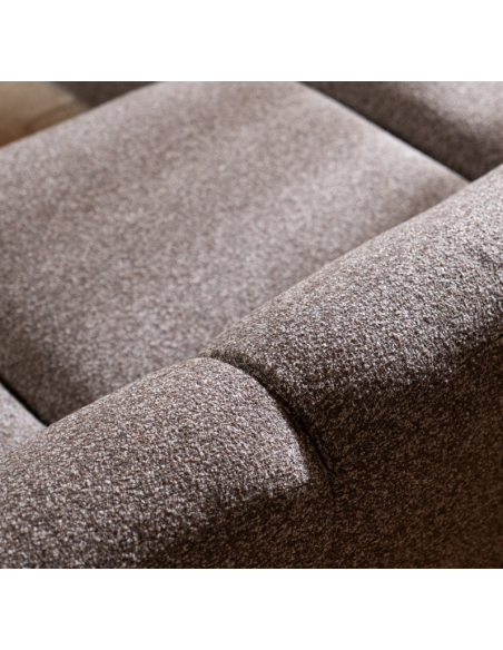 chaiselongsofa chaiselong sofa boucle venstrevendt stof grå brun