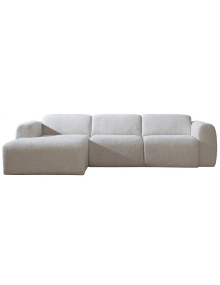chaiselongsofa chaiselong sofa boucle venstrevendt stof hvid beige