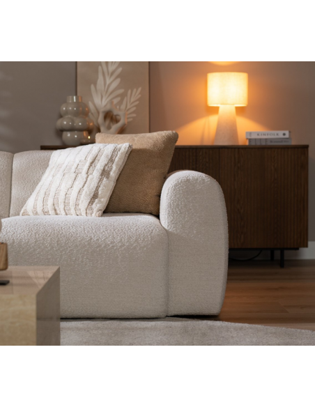 chaiselongsofa chaiselong sofa boucle venstrevendt stof hvid beige