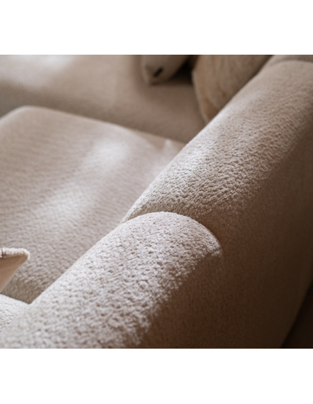 chaiselongsofa chaiselong sofa boucle venstrevendt stof hvid beige