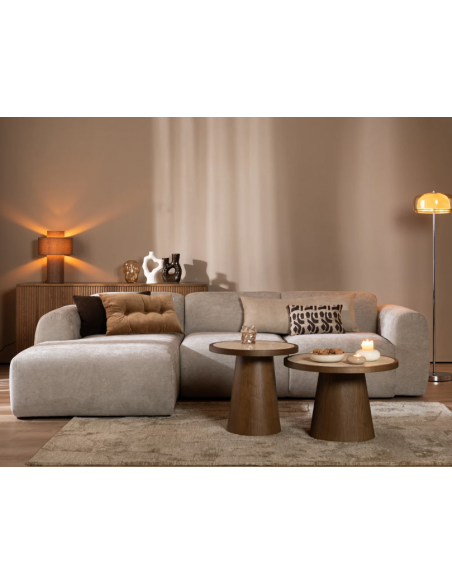 chaiselongsofa chaiselong sofa polyester venstrevendt stof