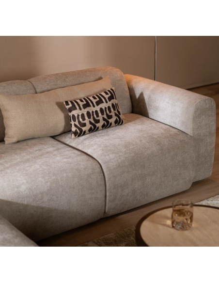 chaiselongsofa chaiselong sofa polyester venstrevendt stof