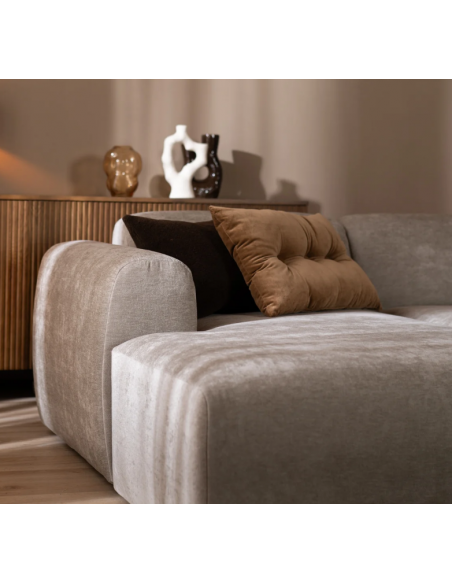 chaiselongsofa chaiselong sofa polyester venstrevendt stof
