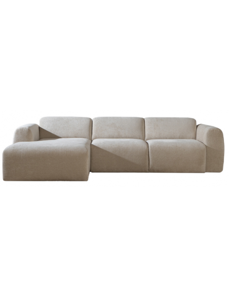 chaiselongsofa chaiselong sofa chenille venstrevendt stof beige