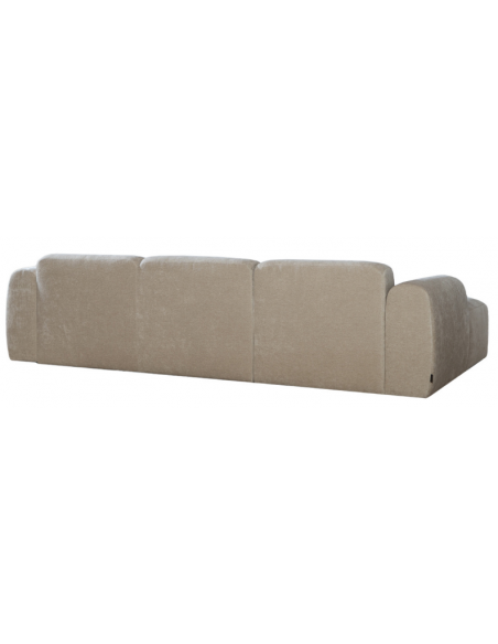chaiselongsofa chaiselong sofa chenille venstrevendt stof beige