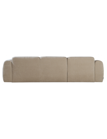 chaiselongsofa chaiselong sofa chenille venstrevendt stof beige