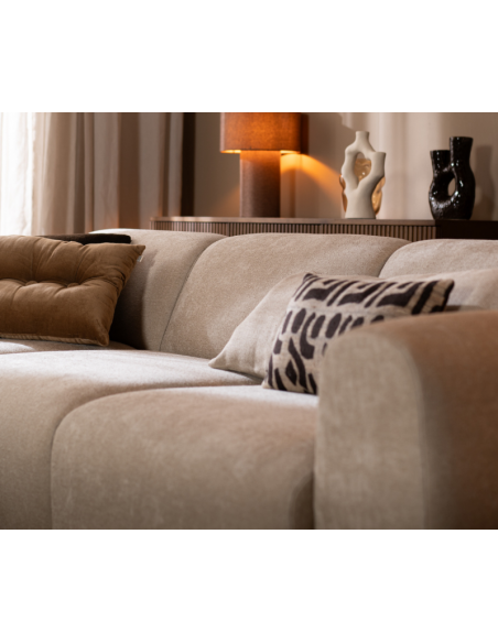 chaiselongsofa chaiselong sofa chenille venstrevendt stof beige