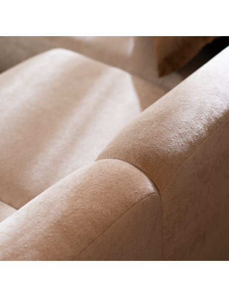 chaiselongsofa chaiselong sofa chenille venstrevendt stof beige