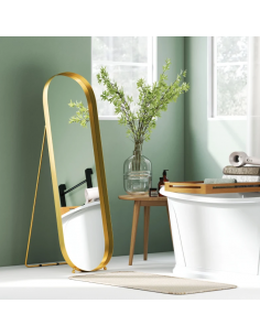 gulvspejl spejl garderobe entre soveværelse helkropsspejl moderne skandinavisk 2