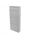 DAL Skoskab i metal H118 x B50 x D15 cm - Hvid