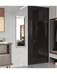 helfigur helkropsspejl spejl garderobe entre soveværelse vægspejl med lys belysning dæmpbar 2