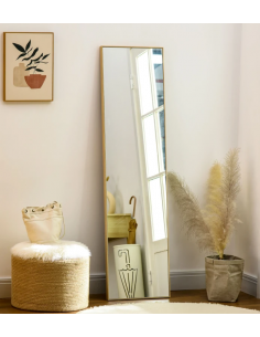 gulvspejl spejl garderobe entre soveværelse helkropsspejl helfigur natur træ eg egetræ 2