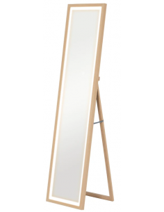 gulvspejl helfigur helkropsspejl spejl garderobe entre soveværelse vægspejl med lys belysning dæmpbar