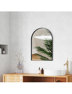 sort badeværelsesspejl vægspejl spejl badeværelse vask håndvask 2