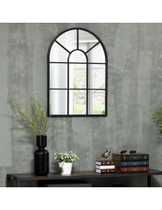 vægspejl spejl garderobe entre soveværelse helkropsspejl helfigur sort 2