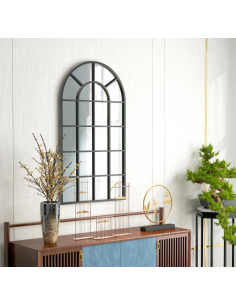 vægspejl spejl garderobe entre soveværelse helkropsspejl helfigur sort 2