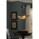 Inglenook Tiffany loftslampe til 3 x E27 lyskilder 121 x 41 cm