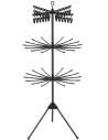 Tørrestativ i metal og kunststof H178 cm - Sort