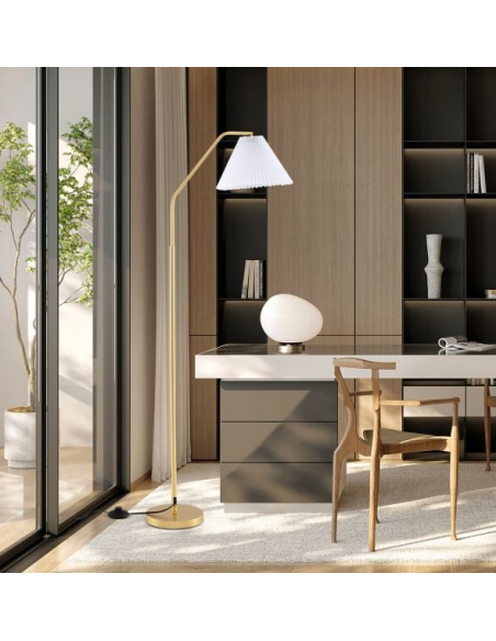 Gulvlampe moderne design billig gulv plissé