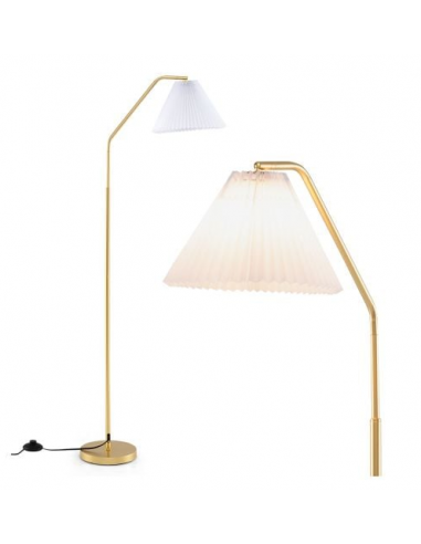 Gulvlampe moderne design billig gulv plissé