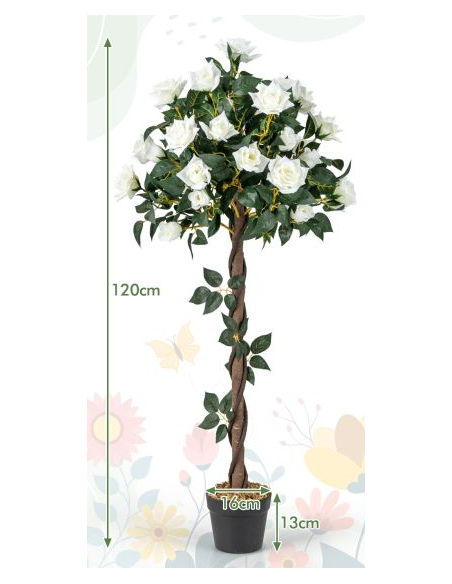 kunstig plante roser rosentræ træ indendørs
