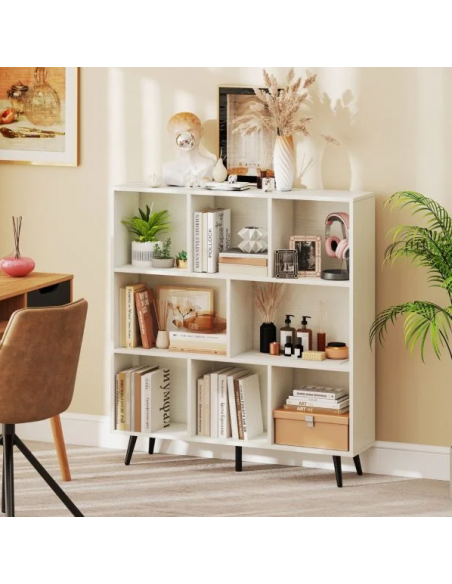reol bogreol skuffer skabe billig stuemøbler hvid sort moderne design
