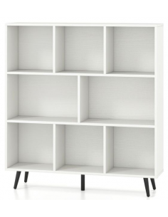 reol bogreol skuffer skabe billig stuemøbler hvid sort moderne design
