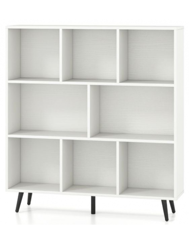reol bogreol skuffer skabe billig stuemøbler hvid sort moderne design