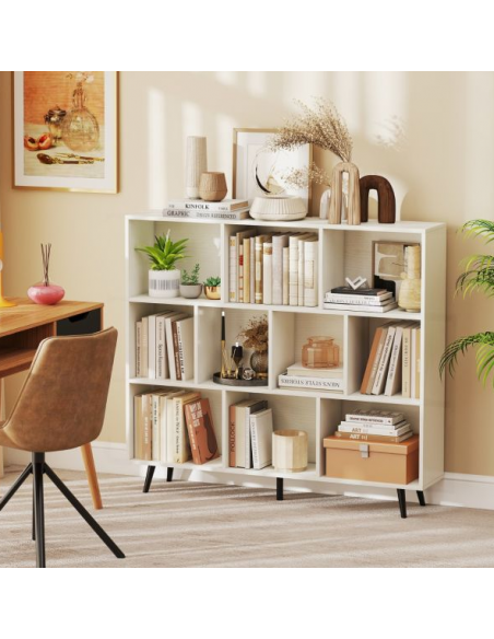 reol bogreol skuffer skabe billig stuemøbler hvid sort moderne design