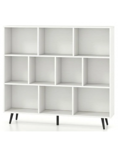reol bogreol skuffer skabe billig stuemøbler hvid sort moderne design