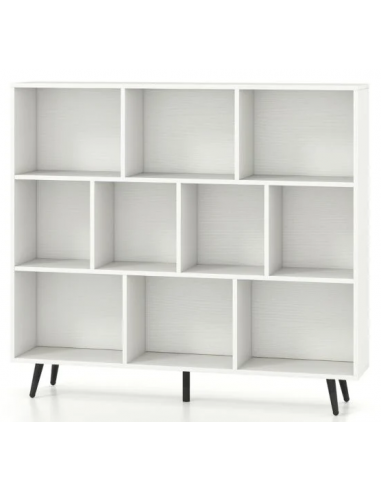 reol bogreol skuffer skabe billig stuemøbler hvid sort moderne design