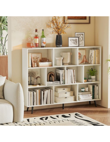 reol bogreol skuffer skabe billig stuemøbler hvid sort moderne design