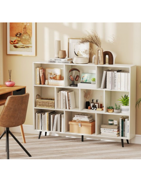 reol bogreol skuffer skabe billig stuemøbler hvid sort moderne design