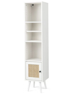 reol bogreol skuffer skabe smal billig stuemøbler hvid sort moderne design
