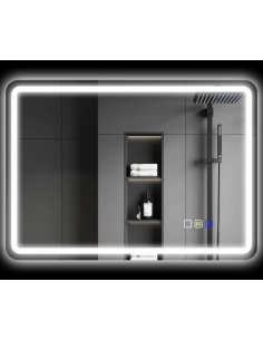 dæmpbar badeværelsesspejl vægspejl spejl lys belysning badeværelse vask håndvask led 2