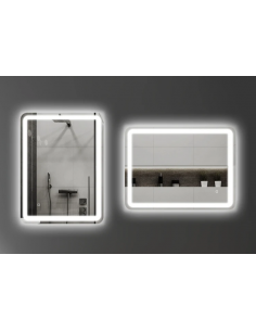 dæmpbar badeværelsesspejl vægspejl spejl lys belysning badeværelse vask håndvask led 2