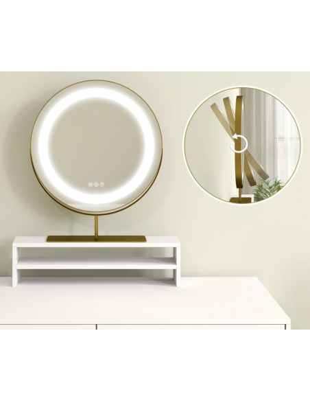 hvid sminkebord moderne børn design med spejl og lys garderobe entre indretning træ